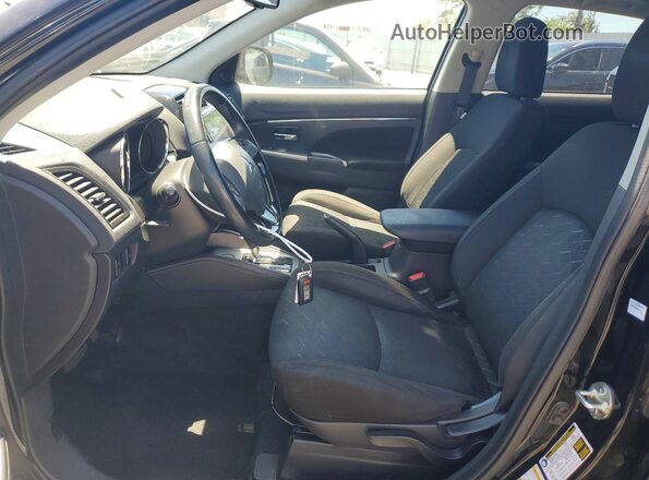 JA4APVAU4MU015916 2021 MITSUBISHI OUTLANDER Black Widok wnętrza z przodu