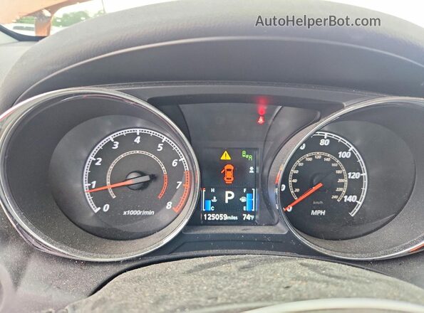 JA4AR3AU1LU002036 2020 MITSUBISHI OUTLANDER Orange Вид щитка приладів