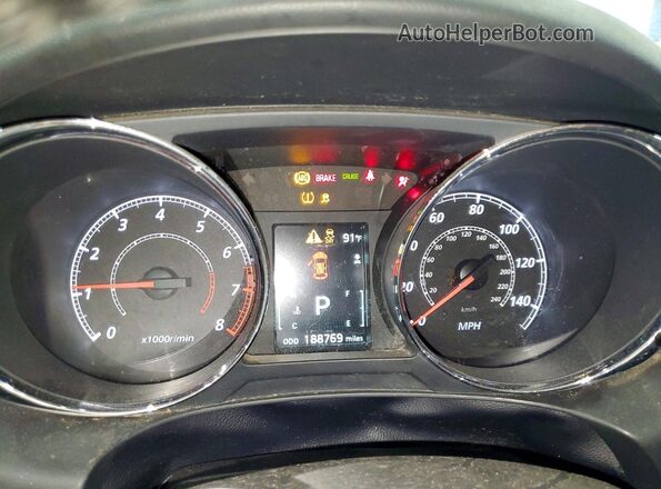 JA4AR3AU2GZ055241 2016 MITSUBISHI OUTLANDER White Widok zestawu wskaźników