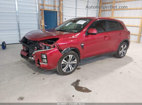 JA4AR3AU6LU023237 2020 MITSUBISHI OUTLANDER SPORT Red Առջևի ձախ երեք քառորդ տեսարան