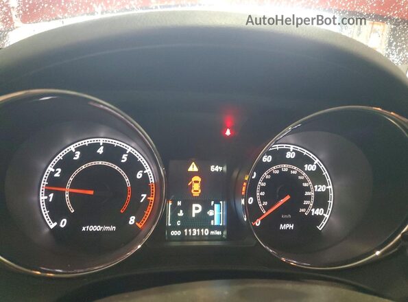 JA4AR3AU7HZ033768 2017 MITSUBISHI OUTLANDER Burgundy Instrument cluster view