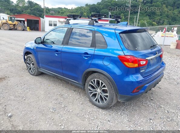 JA4AR3AUXJZ016243 2018 MITSUBISHI OUTLANDER SPORT Синий Задняя левая четверть
