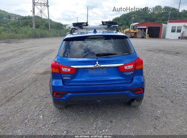 JA4AR3AUXJZ016243 2018 MITSUBISHI OUTLANDER SPORT Синий 