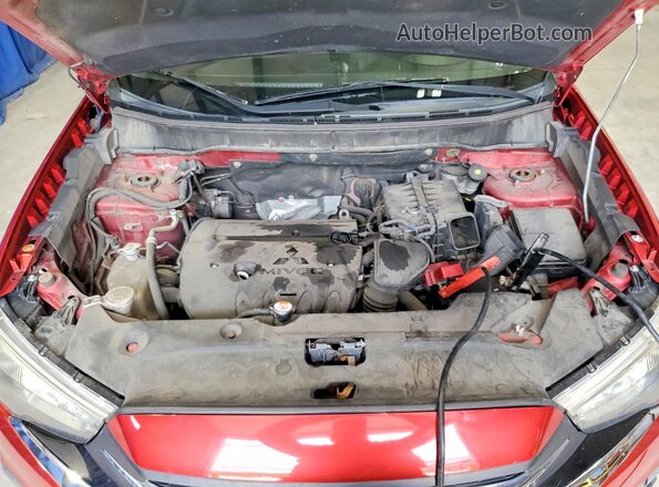 JA4AR3AW2JU013240 2018 MITSUBISHI OUTLANDER Red Vista del compartimento del motor