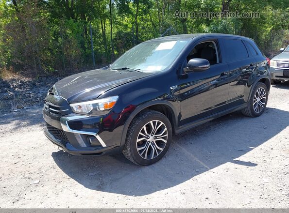 JA4AR3AW7JZ026049 2018 MITSUBISHI OUTLANDER SPORT Black წინა მარცხენა ხედი სამი მეოთხედიდან