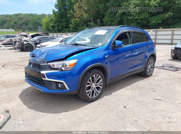 JA4AR4AW0HZ041184 2017 MITSUBISHI OUTLANDER SPORT Blue Передня ліва чверть