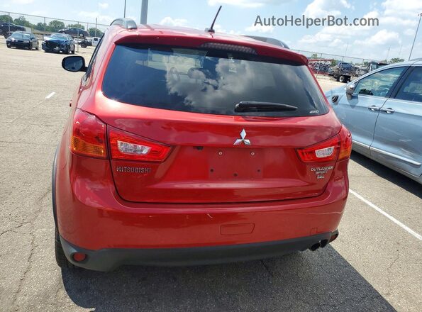 JA4AR4AW6GZ025229 2016 MITSUBISHI OUTLANDER Red Вид ззаду