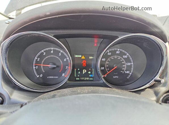 JA4AR4AW6GZ058523 2016 MITSUBISHI OUTLANDER Black Widok zestawu wskaźników