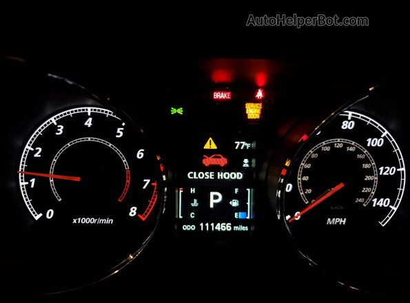JA4AR4AW7GZ040077 2016 MITSUBISHI OUTLANDER Black Instrument cluster view
