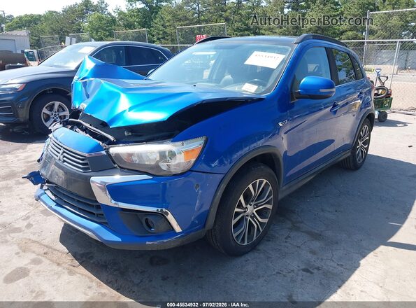 JA4AR4AW9GZ030599 2016 MITSUBISHI OUTLANDER SPORT Blue Vista tres cuartos delantera izquierda