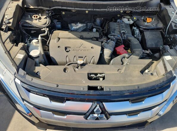 JA4ARUAU2MU019533 2021 MITSUBISHI OUTLANDER Black ძრავის განყოფილების ხედი