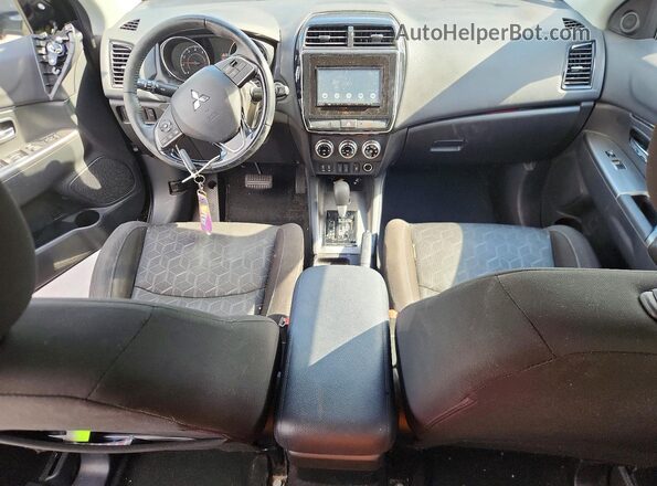 JA4ARUAU2MU019533 2021 MITSUBISHI OUTLANDER Black წინა პანელის ხედი