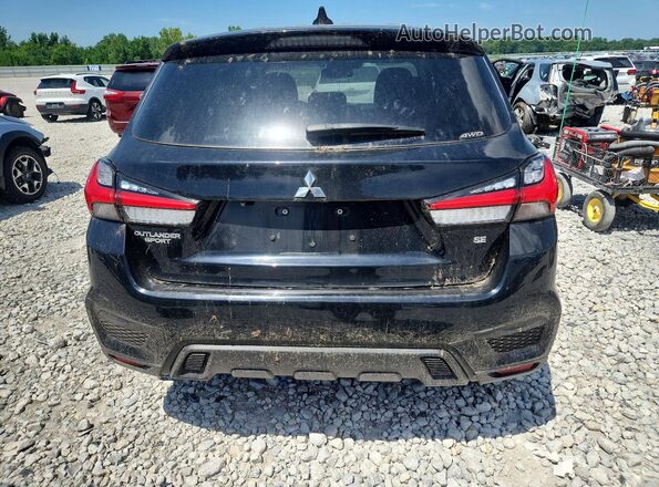 JA4ARUAU3MU023090 2021 MITSUBISHI OUTLANDER Black Вид ззаду