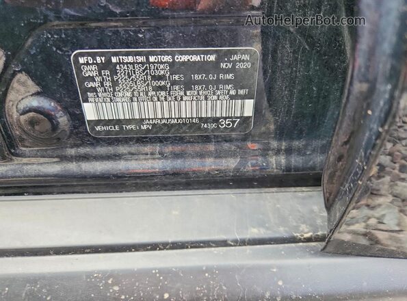 JA4ARUAU5MU010146 2021 MITSUBISHI OUTLANDER Black Engine compartment view