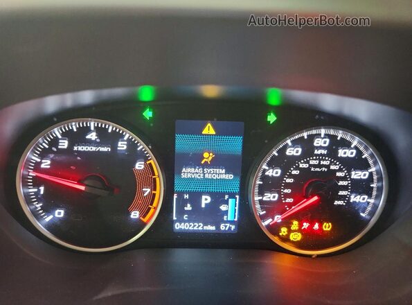 JA4AS3AA9JZ067601 2018 MITSUBISHI ECLIPSE Blue Widok zestawu wskaźników