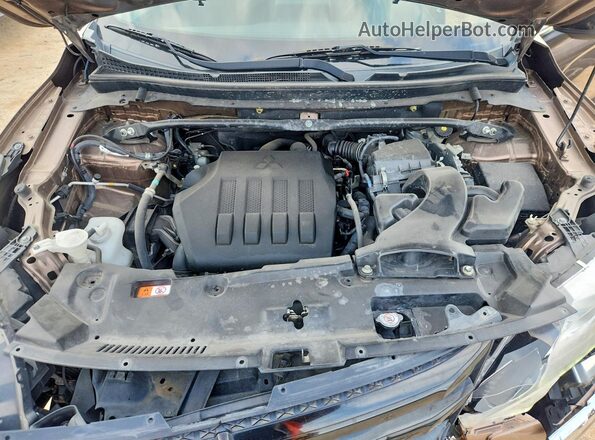 JA4AT4AA4KZ021372 2019 MITSUBISHI ECLIPSE Brown Vista del compartimento del motor