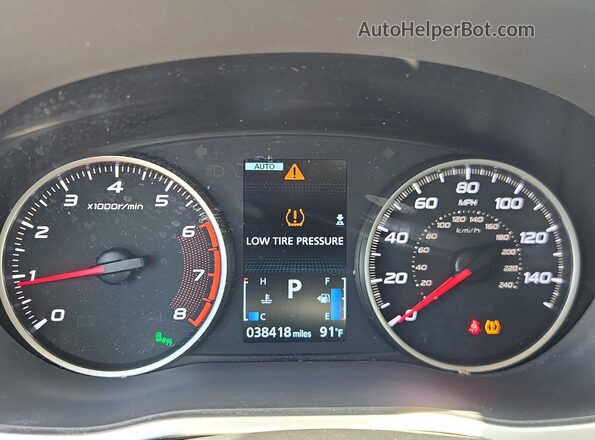 JA4AT5AA4JZ068342 2018 MITSUBISHI ECLIPSE Red Instrument cluster view