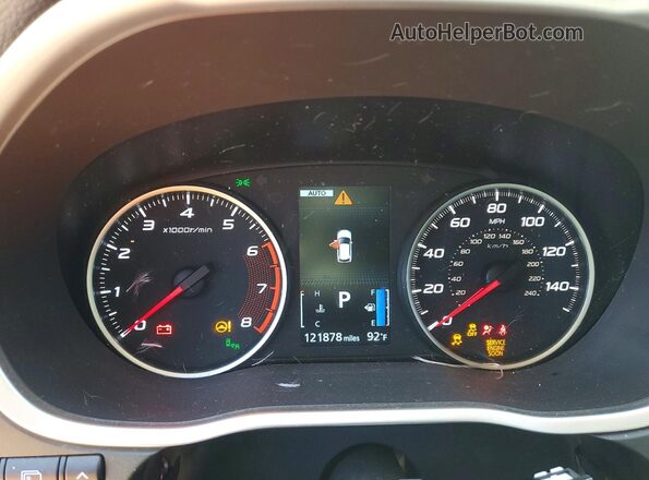 JA4AT5AA7KZ008444 2019 MITSUBISHI ECLIPSE Red ხელსაწყოთა პანელის ხედი