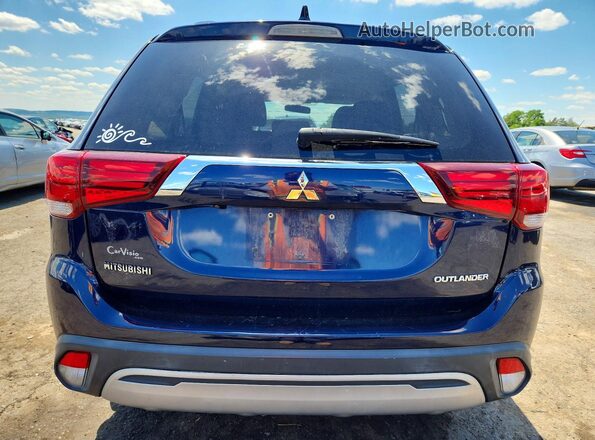 JA4AZ3A30KZ052371 2019 MITSUBISHI OUTLANDER Blue Հետևի տեսք