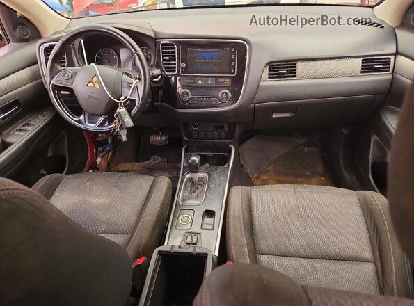 JA4AZ3A32HZ026444 2017 MITSUBISHI OUTLANDER Red Вид панелі приладів