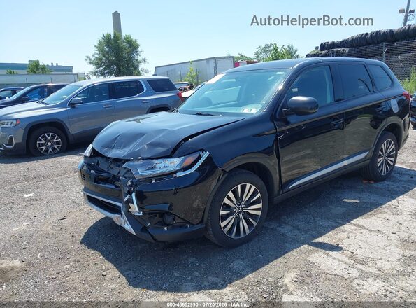 JA4AZ3A33LZ044654 2020 MITSUBISHI OUTLANDER Black Առջևի ձախ երեք քառորդ տեսարան
