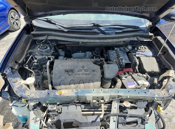 JA4AZ3A34KZ026761 2019 MITSUBISHI OUTLANDER Blue Engine compartment view