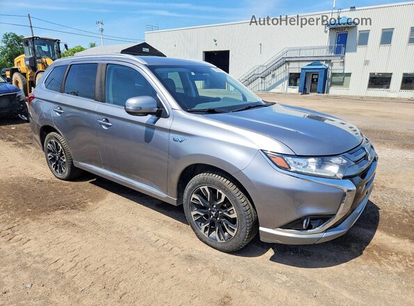 JA4J24A58JZ607240 2018 MITSUBISHI OUTLANDER Gray Delantero derecho