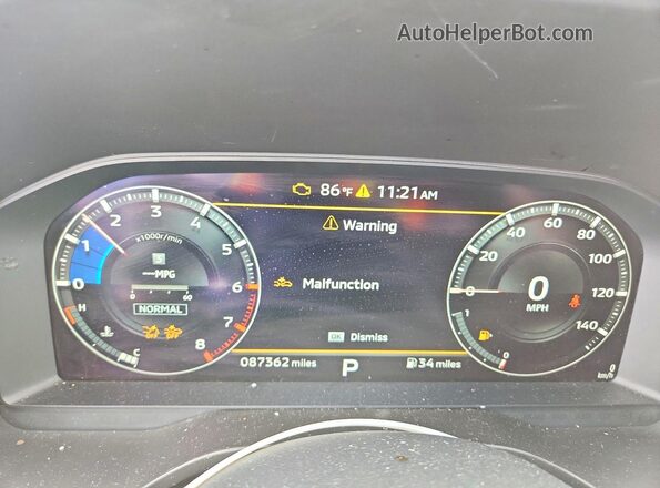 JA4J3UA80NZ010984 2022 MITSUBISHI OUTLANDER Gray Vista del cuadro de instrumentos