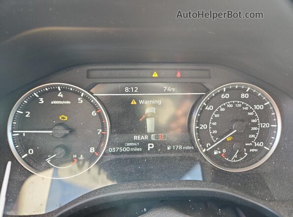 JA4J3UA87NZ090963 2022 MITSUBISHI OUTLANDER Blue Вид щитка приладів