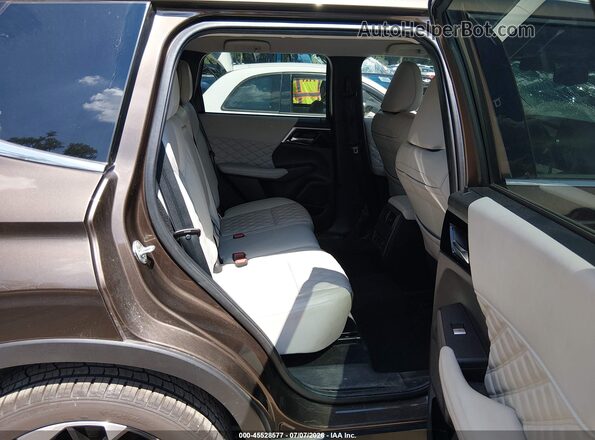 JA4J3VA80NZ040198 2022 MITSUBISHI OUTLANDER Brown VIN sticker view