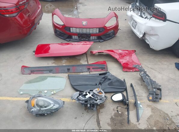 JC1NFAEK4K0143229 2019 FIAT 124 SPIDER Red ხელსაწყოთა პანელის ხედი