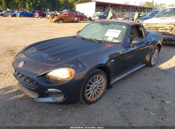 JC1NFAEKXH0127738 2017 FIAT 124 SPIDER Gray წინა მარცხენა ხედი სამი მეოთხედიდან