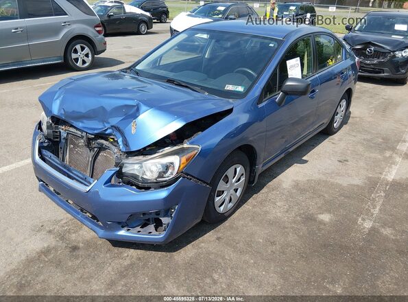 JF1GJAA65GH018564 2016 SUBARU IMPREZA Blue Передня ліва чверть