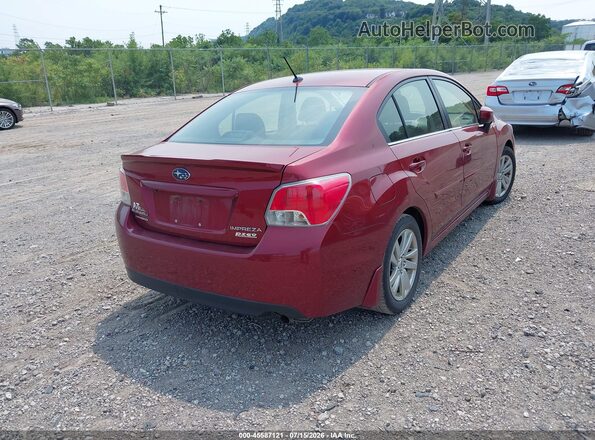 JF1GJAB62GH017080 2016 SUBARU IMPREZA Red Задня права чверть