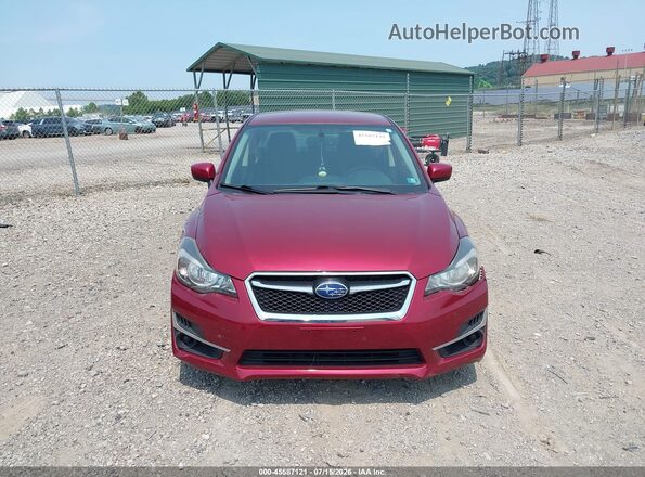 JF1GJAB62GH017080 2016 SUBARU IMPREZA Red Вид щитка приладів