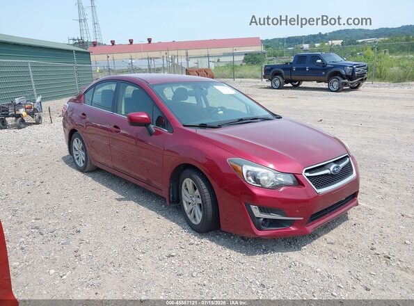 JF1GJAB62GH017080 2016 SUBARU IMPREZA Red Вид задньої частини салону