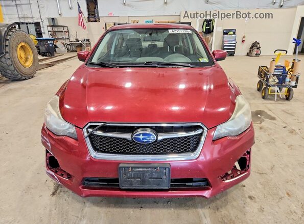 JF1GJAB63GH011708 2016 SUBARU IMPREZA Red Front view