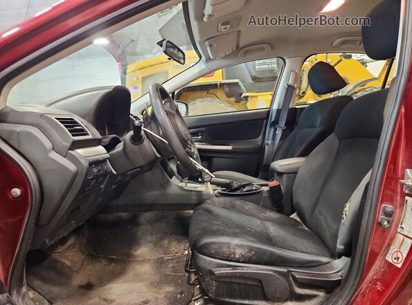 JF1GJAB63GH011708 2016 SUBARU IMPREZA Red Front interior view