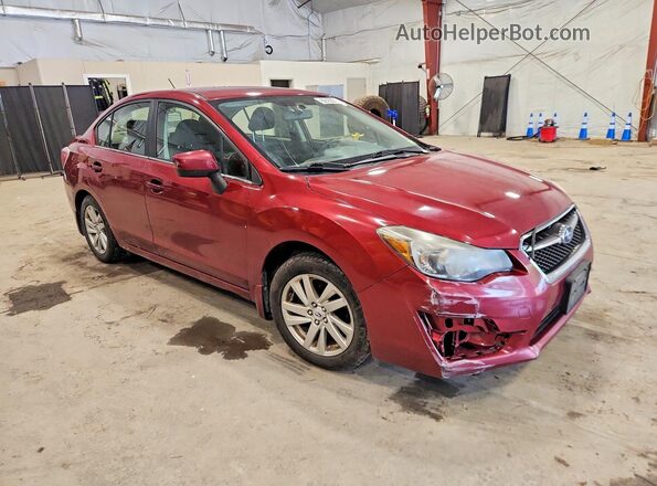 JF1GJAB63GH011708 2016 SUBARU IMPREZA Red Front right