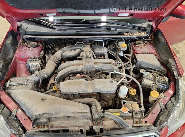 JF1GJAB63GH011708 2016 SUBARU IMPREZA Red Rear interior view