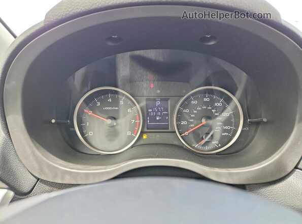 JF1GJAB64GH004282 2016 SUBARU IMPREZA Silver Instrument cluster view