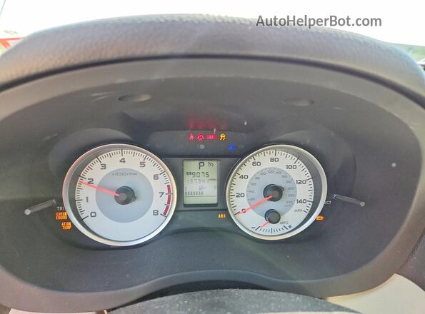 JF1GJAC60DH035104 2013 SUBARU IMPREZA Белый Вид щитка приборов