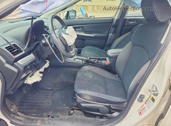 JF1GJAF61GH010261 2016 SUBARU IMPREZA Белый Вид салона спереди
