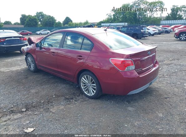 JF1GJAF65GH008822 2016 SUBARU IMPREZA Red Tył lewy