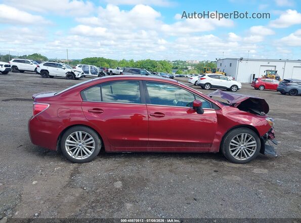 JF1GJAF65GH008822 2016 SUBARU IMPREZA Red Widok wnętrza z tyłu