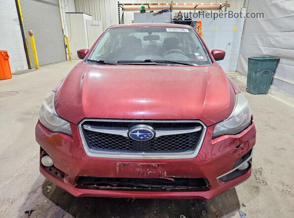 JF1GJAF66GH002222 2016 SUBARU IMPREZA Burgundy Front view