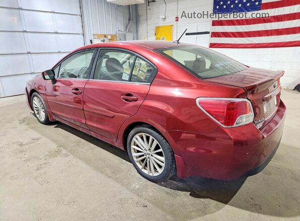 JF1GJAF66GH002222 2016 SUBARU IMPREZA Burgundy Rear left