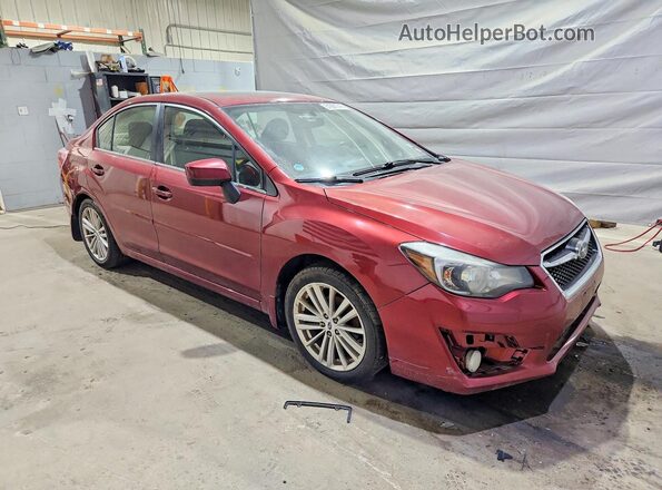 JF1GJAF66GH002222 2016 SUBARU IMPREZA Burgundy Front right