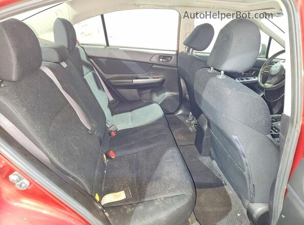 JF1GJAF66GH002222 2016 SUBARU IMPREZA Burgundy Rear seats view