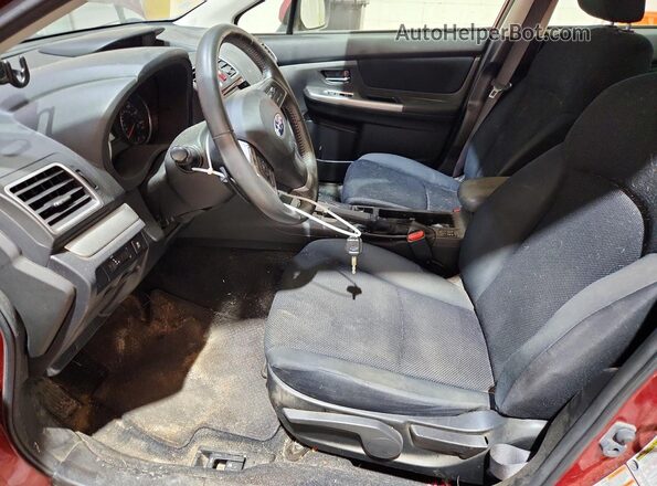 JF1GJAF66GH002222 2016 SUBARU IMPREZA Burgundy Front interior view